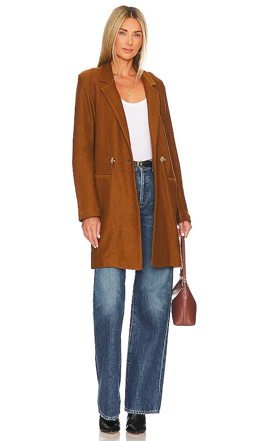 Sanctuary Carleton Coat in Brown Coteau de carleton sanctuaire en marron 圣所卡尔顿大衣穿棕色