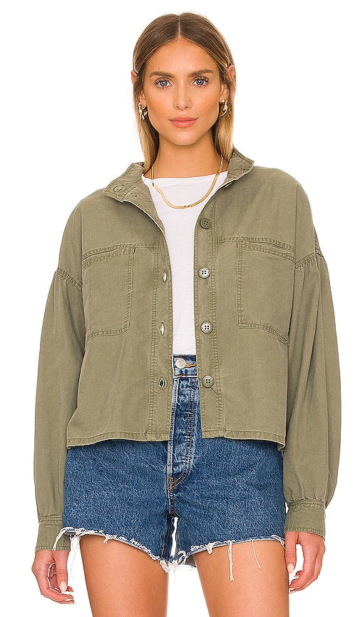 Sanctuary Keystone Shirt Jacket in Green Veste de chemise Keystone Sanctuary en vert 绿色的保护区Keystone衬衫夹克