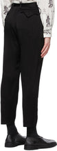 Sasquatchfabrix. Black Siwa Slim Silhouette Trousers
