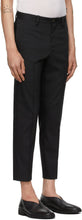 Sasquatchfabrix. Black Slim Silhouette Work Trousers