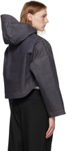 Sasquatchfabrix. Indigo Denim Three-Layer Bolero Jacket