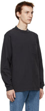 Saturdays NYC Black Dekalb Heavyweight Mockneck Long Sleeve T-Shirt