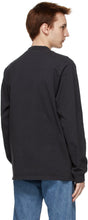 Saturdays NYC Black Dekalb Heavyweight Mockneck Long Sleeve T-Shirt