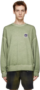 Saturdays NYC Green Washed Ari Peace Sweatshirt - Sweat sweat-shirt de paix ARI de NYC NYC NYC - 토요일 NYC 그린 아리 평화 스웨터를 씻었습니다