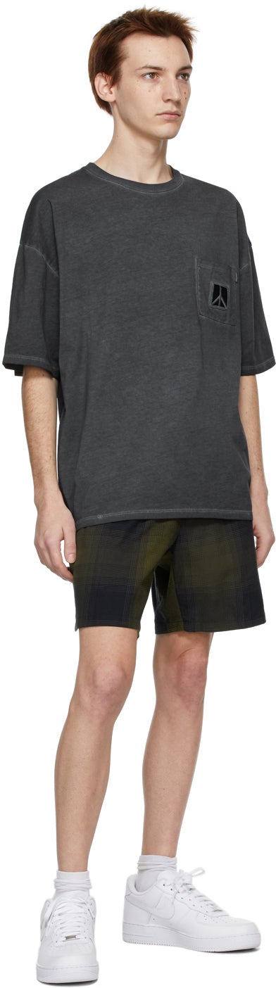 Saturdays NYC Grey Washed Peace T-Shirt