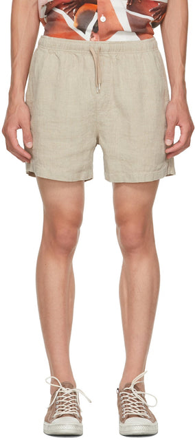 Schnayderman's Beige Linen Shorts - Short de lin beige de Schnayderman - Schnayderman의 베이지 색 린넨 반바지