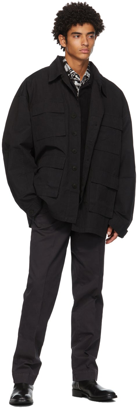 Schnayderman's Black Overdyed Trousers