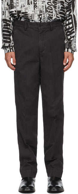 Schnayderman's Black Overdyed Trousers - Pantalon Noir Schnayderman sur Schnayderman - Schnayderman의 흑인 바지