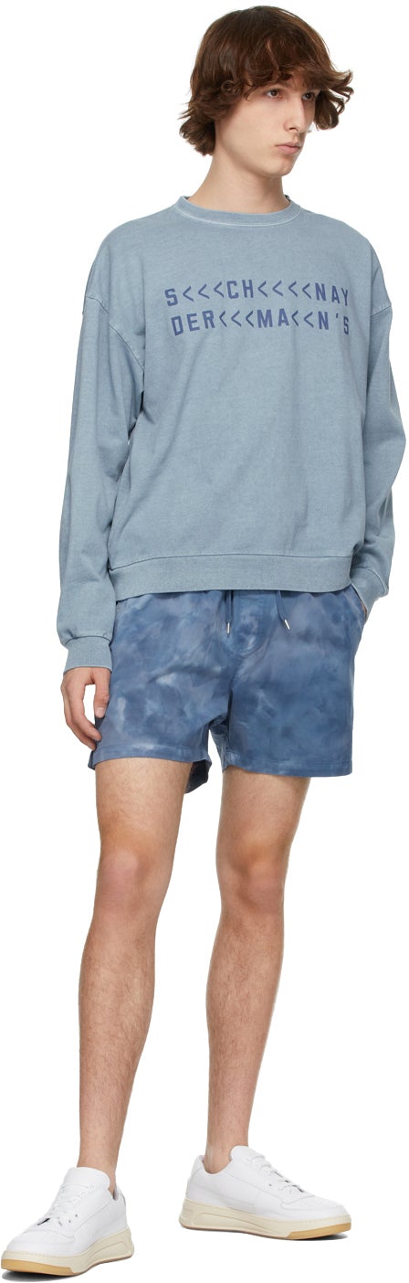 Schnayderman's Blue Tie-Dye Shorts