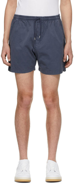 Schnayderman's Indigo Garment-Dyed Shorts - Schnayderman's Indigo Head Short teint - Schnayderman의 인디고 의류 염색 반바지