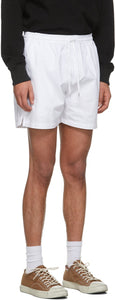 Schnayderman's SSENSE Exclusive White Solid Twill Shorts