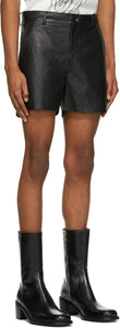 Sean Suen Black Sheepskin Shorts
