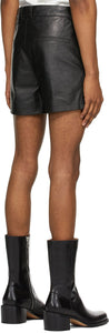 Sean Suen Black Sheepskin Shorts