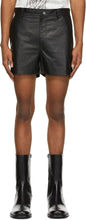 Sean Suen Black Sheepskin Shorts - Sean Suen Suen Shorts en peau de mouton noir - 숀 Suen 검은 양가죽 반바지