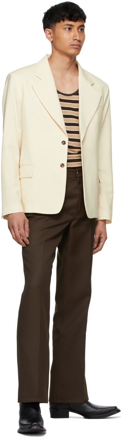 Second/Layer Brown Valluco Flare Trousers