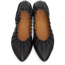 See by ChloÃ© Black Leather Jane Ballerina Flats