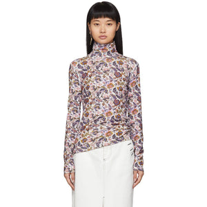 See by ChloÃ© Multicolor Winter Floral Turtleneck