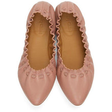 See by ChloÃ© Pink Leather Jane Ballerina Flats
