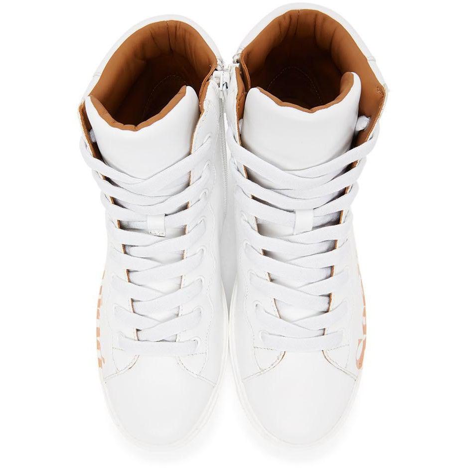 See by ChloÃ© White Essie High-Top Sneakers