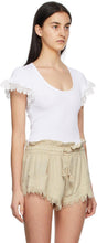 See by ChloÃ© White Lace Embellished T-Shirt