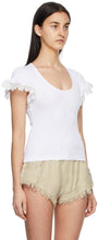 See by ChloÃ© White Lace Embellished T-Shirt