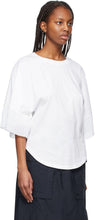 See by ChloÃ© White Pleated Sleeves T-Shirt