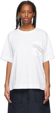 See by ChloÃ© White Rainbow Pocket T-Shirt - Voir Par ChloÃ © White Rainbow Pocket T-shirt - ChloÃ © White Rainbow Pocket T 셔츠보기