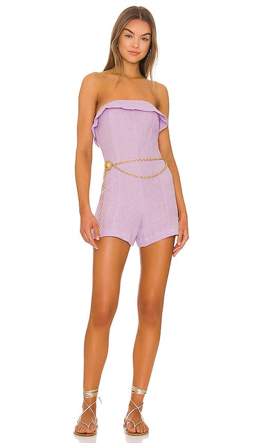 Shani Shemer Rosi Romper in Lavender Shani Shemer Rosi Romper en lavande Shani Shani Shemer Rosi Romper在薰衣草中