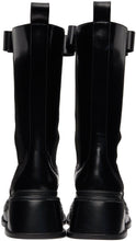 Shushu/Tong Black Leather Bow Mid Calf Boots