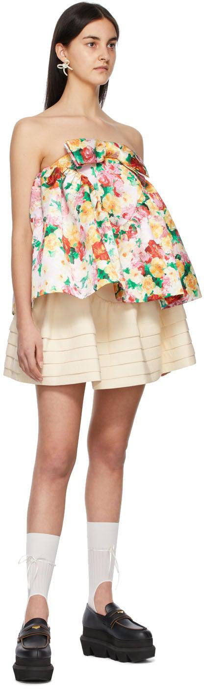 Shushu/Tong Multicolor Floral Strapless Top – BlackSkinny