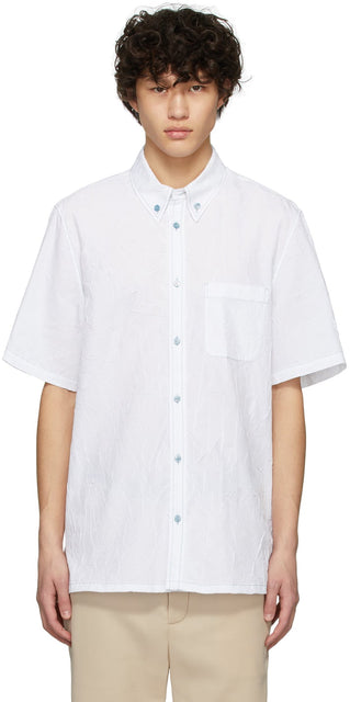 Sies Marjan White Rooney Crinkled Shirt - SIES Marjan White White Rooney Chemise froissée - 마진 화이트 루니가 까마귀 셔츠