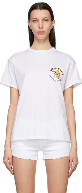 Simon Miller White Nana Loose T-Shirt - T-shirt Simon Miller Nana Blanc Nana Blanc - Simon Miller White Nana 느슨한 티셔츠