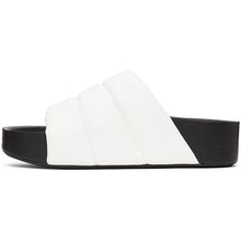 Simon Miller White Vegan Leather Dip Slides