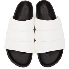 Simon Miller White Vegan Leather Dip Slides