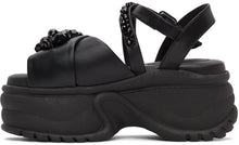 Simone Rocha Black Platform Track Sole Sandals