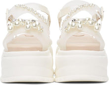 Simone Rocha Transparent Jelly Platform Track Sole Sandals