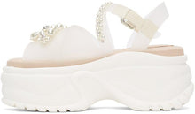 Simone Rocha Transparent Jelly Platform Track Sole Sandals