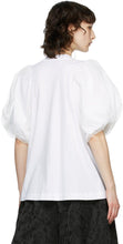 Simone Rocha White Tulle Sleeve T-Shirt
