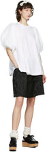Simone Rocha White Tulle Sleeve T-Shirt