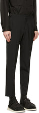 Solid Homme Black Wool Basic Trousers