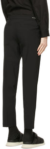Solid Homme Black Wool Basic Trousers