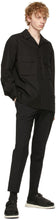 Solid Homme Black Wool Basic Trousers