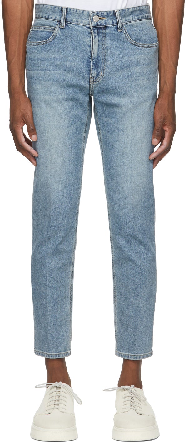 Jean fashion bleu slim homme