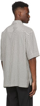 Solid Homme White Check Camp Short Sleeve Shirt