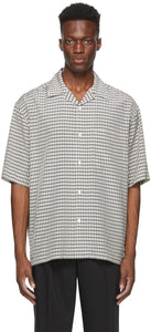Solid Homme White Check Camp Short Sleeve Shirt - Chemise à manches courtes au camp massif Homme Homme - 솔리드 옴 메이트 체크 캠프 반소매 셔츠