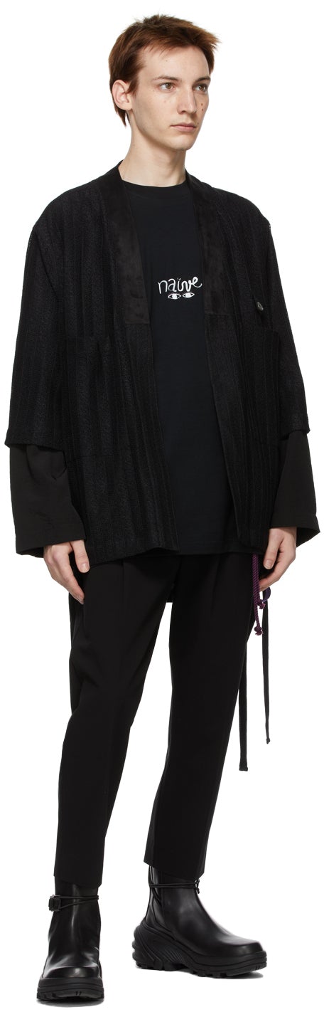 Song for the Mute Black Cotton Gabardine Trousers