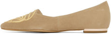 Sophia Webster Beige Butterfly Ballerina Flats