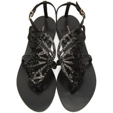Sophia Webster Black Butterfly Flat Sandals