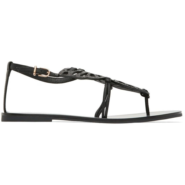 Sophia Webster Black Butterfly Flat Sandals - STOPHIA Webster Sandales plate papillon noir - 소피아 웹스터 블랙 나비 플랫 샌들