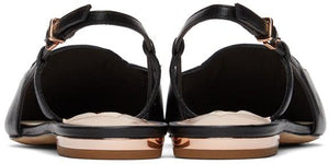 Sophia Webster Black Butterfly Slingback Flats